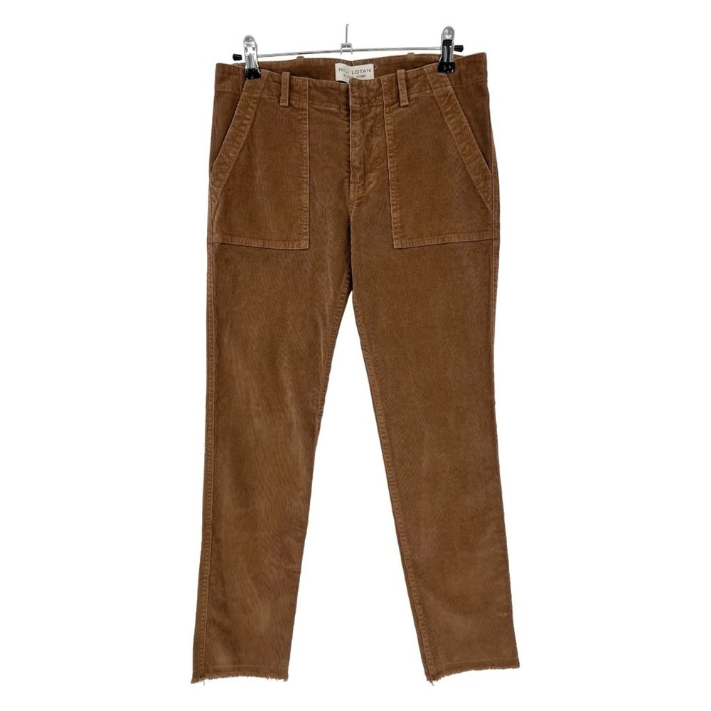 Nili Lotan Brown Cords Jenna Corduroy Pants in Maple Brown Size 0